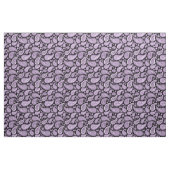 Retro lila und schwarzes Paisley-Muster Stoff (Fat Quarter (45,7 x 55,9 cm))