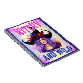 Retro Lila Witchy _ Halloween Notizblock (Rechte Seite)