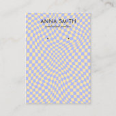 Retro Lilac Muster Groovy Vintag Earring Display Visitenkarte (Vorderseite)