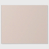 Retro Lilac Yellow Paston Warped Checkerboard Geschenkpapier (Flach)
