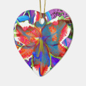 Retro Lily Keramikornament (Links)