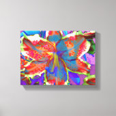 Retro Lily Leinwanddruck (Vorderseite)