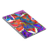 Retro Lily Notizblock (Rechte Seite)