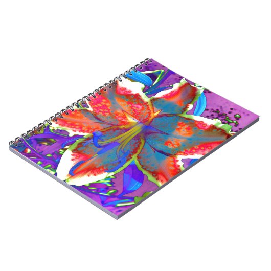 Retro Lily Notizblock (Linke Seite)