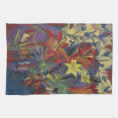 Retro Lily Tapestry Geschirrtuch (Horizontal)