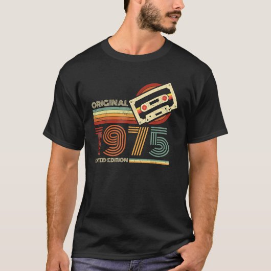 Retro Limited Edition 1975 Cassette Tape 50. T-Shirt (Vorderseite)