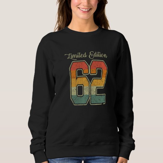 Retro Limited Edition 62 Vintag 1962 Sweatshirt (Vorderseite)