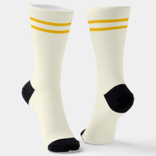 Retro Limoncello Spaß Cocktail Lover Geschenk Gelb Socken (Gewinkelt)