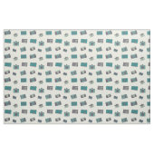 Retro Limone Kameras Stoff (Fat Quarter (45,7 x 55,9 cm))