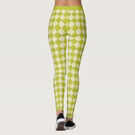 Retro-Limones Diamantmuster Leggings (Rückseite)