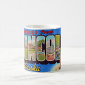 Retro Lincoln Nebraska Greeting Mug Kaffeetasse (Mittel)