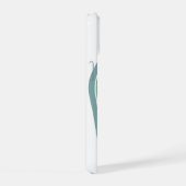 Retro Line Arch Pastel Rainbow Colors Name iPhone 15 Hülle (Rechte Seite)