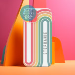 Retro Line Arch Pastel Rainbow Colors Name Samsung Galaxy Hülle<br><div class="desc">Ein trendiger Linienbogen mit Pastellfarben - blau, grün, gelb, orange und rot. Das Retro-Design umfasst Kurven und Linien in dicken Farben. Fügen Sie Ihren Namen hinzu oder löschen Sie den Text für ein lustiges Retro-Cover. Der Name ist ein trendiger Kontur Schriftart in Grau. Wenn Sie auf den Link "Anpassen" klicken,...</div>