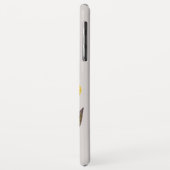 Retro Line Art Yellow Floral Personalisiert Name Case-Mate iPhone Hülle (Hinten/Links)