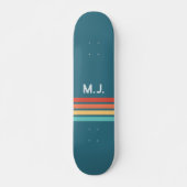 Retro Lines'70er'80er und Monogram Skateboard (Vorne)