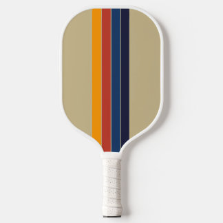 Retro Lines Custom Name Pickleball Schläger