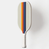 Retro Lines Custom Name Pickleball Schläger (Links)