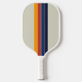 Retro Lines Custom Name Pickleball Schläger (Vorderseite)