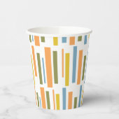 Retro Lines Muster Papier Cup Pappbecher (Links)