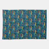 Retro Lines & Oval Geschirrtuch (Horizontal)