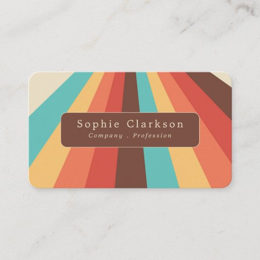 Retro Lines Visitenkarte (Vorderseite)