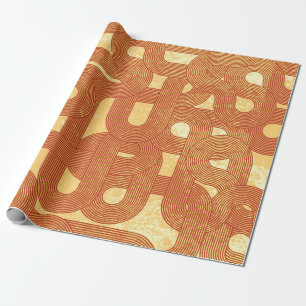 Retro-Linien. Abstrakte handgezeichnete Grunge-Ill Geschenkpapier