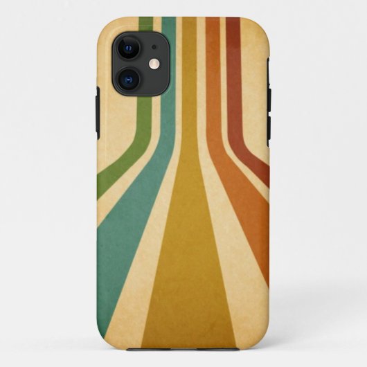 Retro-Linien Case-Mate iPhone Hülle (Rückseite)