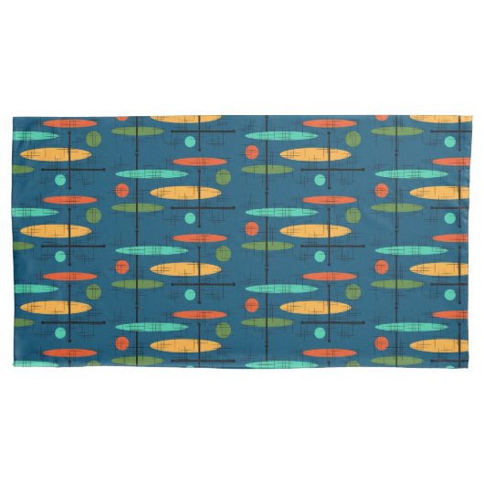 Retro-Linien Kissenbezug (Vorderseite-Links)