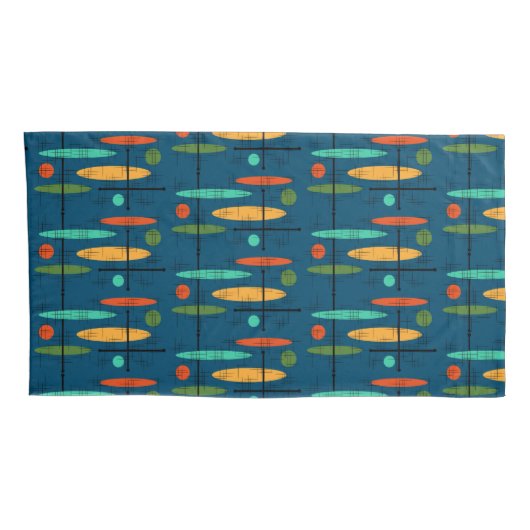 Retro-Linien Kissenbezug (Rückseite-Rechts)