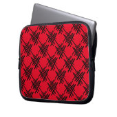 Retro-Linien Laptopschutzhülle (Vorderseite Links)