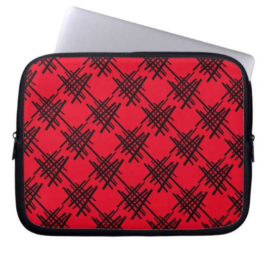 Retro-Linien Laptopschutzhülle (Vorderseite)
