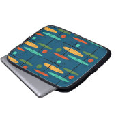 Retro-Linien Laptopschutzhülle (Vorne Knopf)