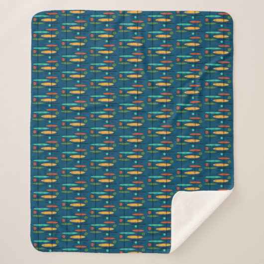 Retro-Linien Sherpadecke (Vorderseite)