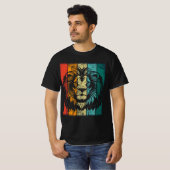 Retro Lion Face T-Shirt (Vorne ganz)