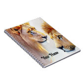 Retro Lion Prints - Klassische Naturlandschaft Notizblock (Rechte Seite)