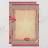 Retro Lipstick (Vorne/Hinten)