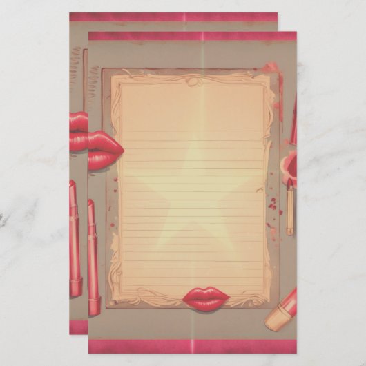 Retro Lipstick (Vorne/Hinten)