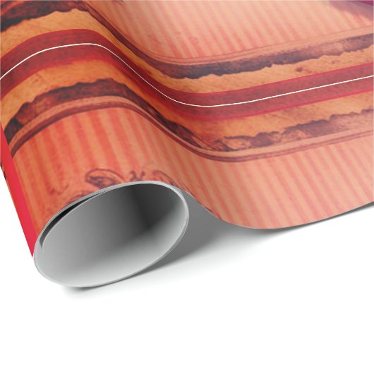 Retro-Lipstick Geschenkpapier (Rolleneckpunkt)