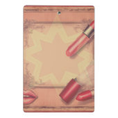 Retro-Lipstick Mini Klemmbrett (Rückseite)