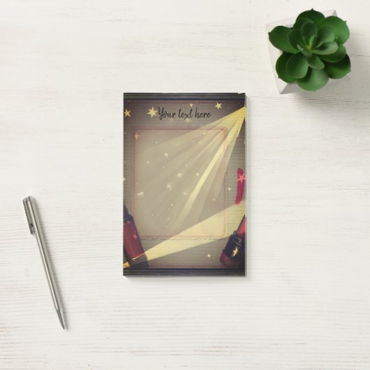 Retro-Lipstick Post-it Klebezettel (Büro)