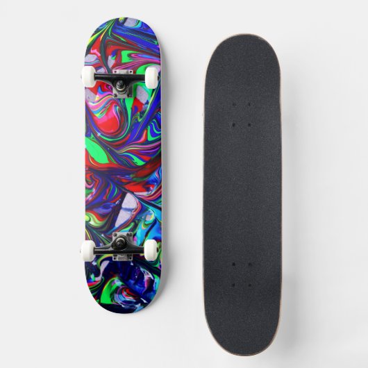 Retro Liquid Skateboard (Vorderseite)