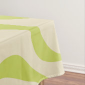Retro Liquid Swirl Abstrakt leicht Limon beige Tischdecke (Beispiel)