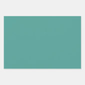 Retro Liquid Swirl Abstraktes Muster Aquamarin Geschenkpapier Set (Vorderseite 3)