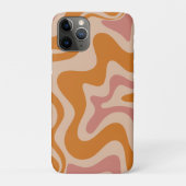 Retro Liquid Swirl Abstraktes Muster Orange Pink Case-Mate iPhone Hülle (Rückseite)