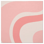 Retro Liquid Swirl Abstraktes Muster Pink Blush Stoff (Muster)