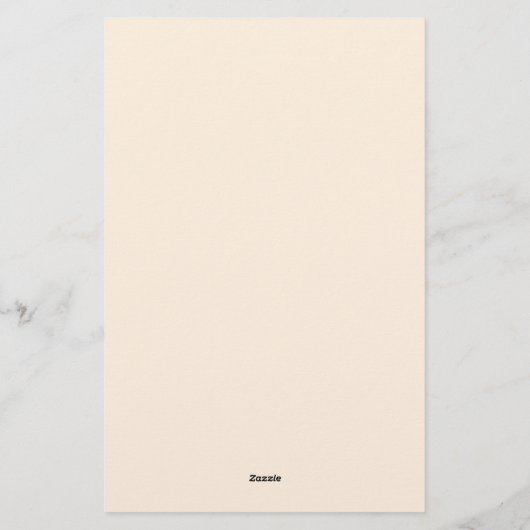 Retro Liquid Swirl Abstraktes Muster Schwarze Crem Briefpapier (Rückseite)