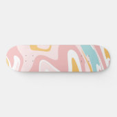 Retro Liquid Swirl Glam #1 #retro #decor #art Skateboard (Horizontal)