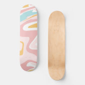 Retro Liquid Swirl Glam #1 #retro #decor #art Skateboard (Vorderseite)