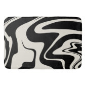 Retro Liquid Swirl Glam #2 #retro #decor #art  Badematte (Vorderseite)