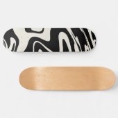 Retro Liquid Swirl Glam #2 #retro #decor #art Skateboard (Horizontal)